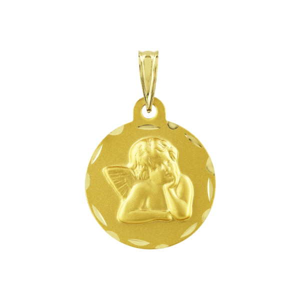 ONEKISS - Médaille Ange, Or jaune 18k