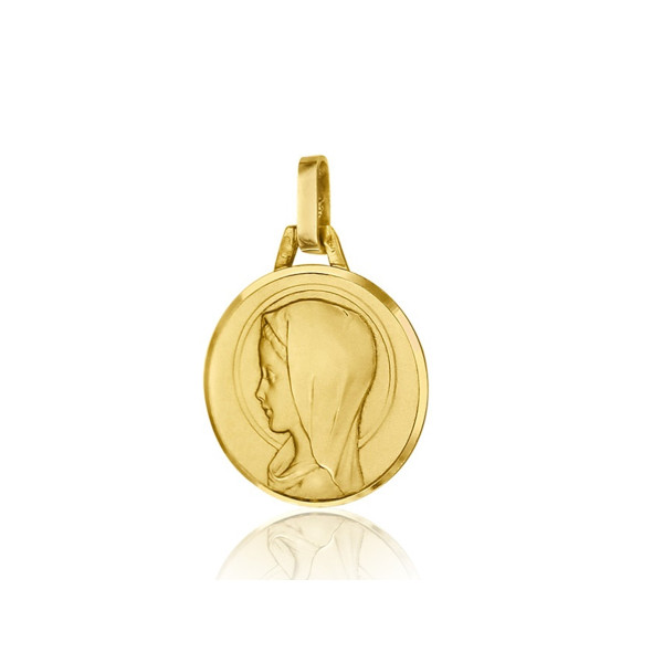 ONEKISS - Médaille Ste Vierge, Or jaune 18k