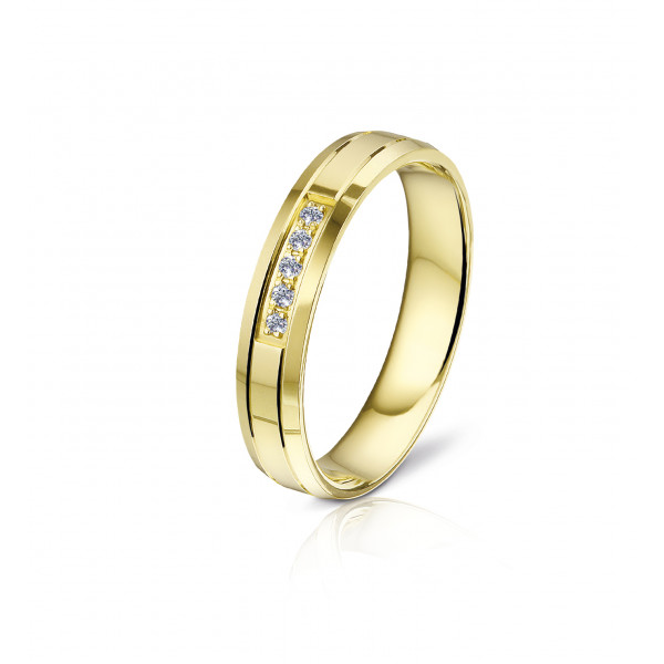 Wedding ring in gold and diamonds - Angeli Di Bosca