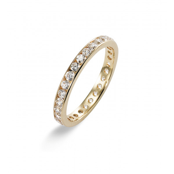 Diamonds Full eternity wedding ring in gold - Bijoux Privés Exclusive