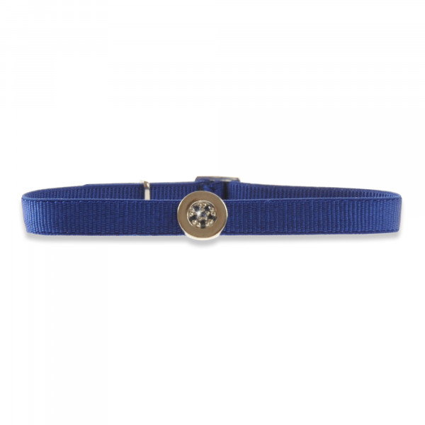 Aï Shiteru "Blue Sapphires Kisses" Strechme Bracelet In 925 Solid Silver