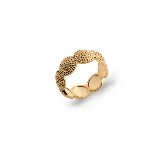 Gold plated ring "Hibiscus" - Bijoux Privés Discovery