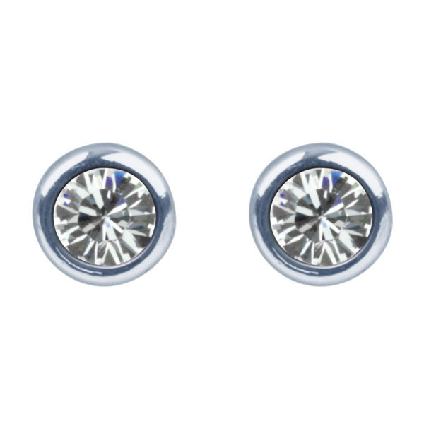 Marylin & Joe - Boucles d'Oreilles pierre de naissance Avril , Argent 925