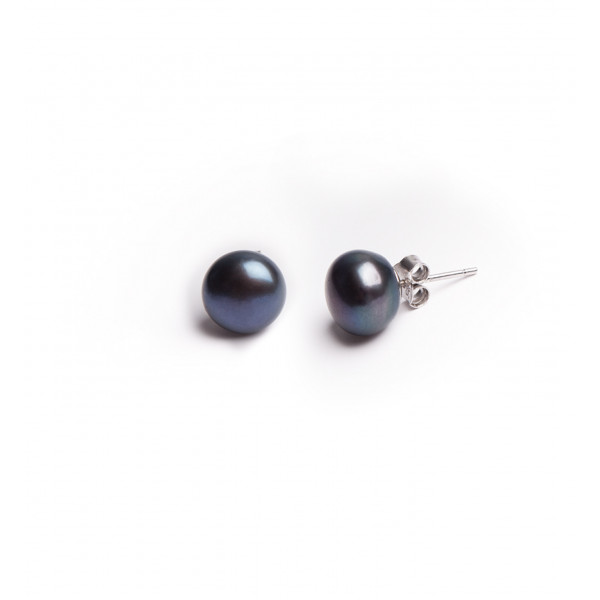 Silver earrings pearl 10 mm - Tikopia