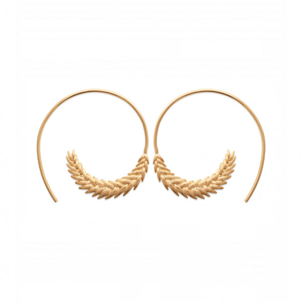 Silver or gold-plated "Silvia" creole earrings - Bijoux Privés Discovery