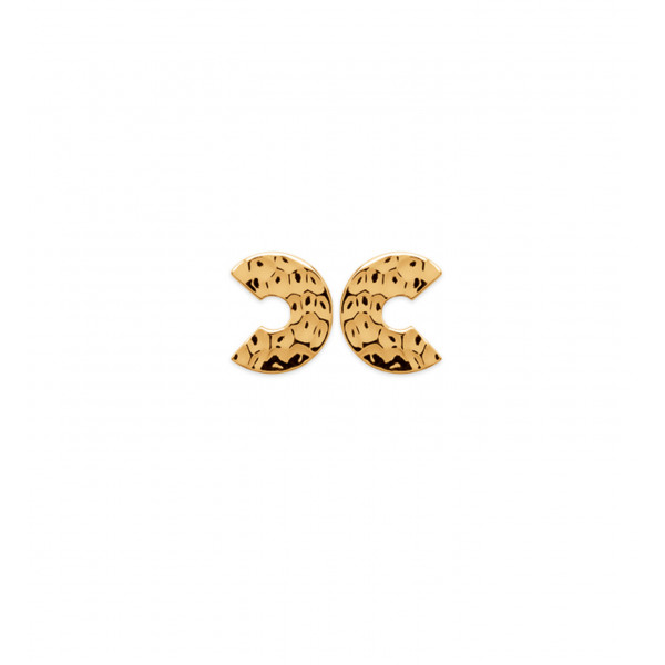 Hammered Earrings "Camellia" - Bijoux Privés Discovery