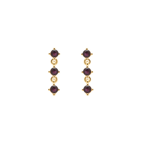 SCARLET gold-plated pendant earrings - PD Paola