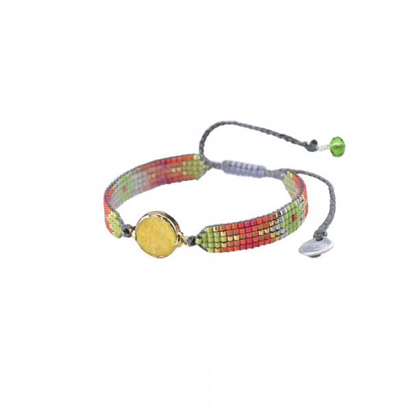 Mishky bracelet yellow stone - women's summer collection 2018