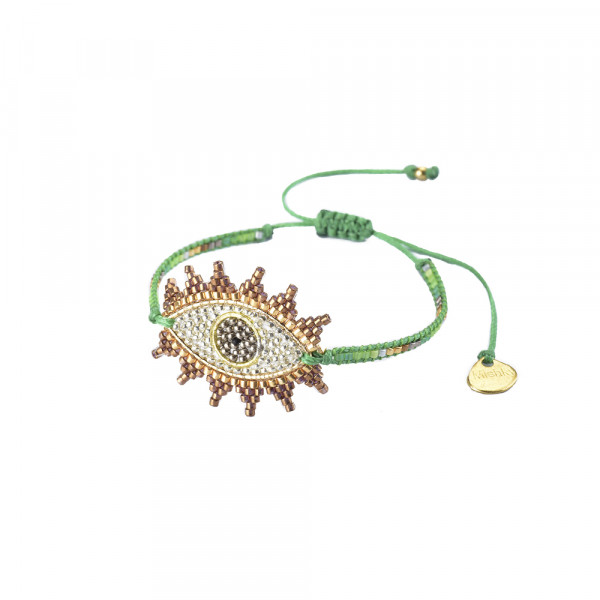 Colombian green beads bracelet - Mishky summer 2018