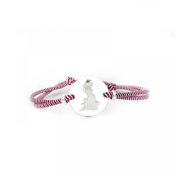 United Kingdom cord bracelet - Marggot Made In France