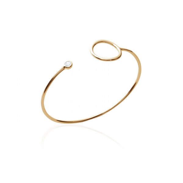 Bangle bracelet "Lena" gold-plated- Bijoux Privés Discovery