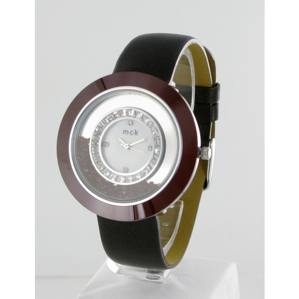 Women watch MCK "Classic brown leather"
