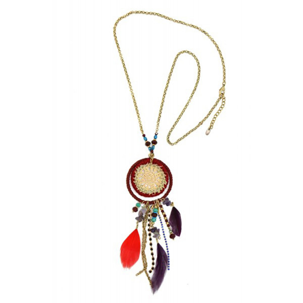Dreamcatcher long necklace "Apala" - Amarkande