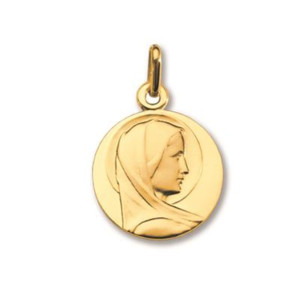 ONEKISS - Médaille Vierge, Or jaune 18k