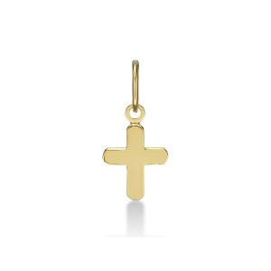 ONEKISS - Pendentif Croix, Or jaune 18k