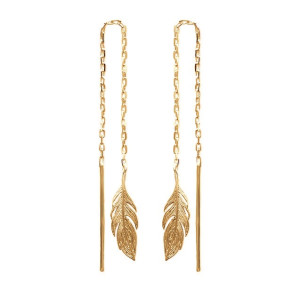 Boucles d'oreilles pendantes argent EVA  - Bijoux Privés Discovery