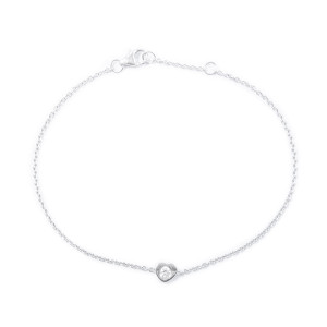 ONEKISS - Bracelet "My Love" Diamant 0,07ct - Or Blanc 18K
