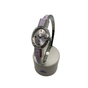 Montre Bracelet André Mouche - Laqué émail Rose Nacré