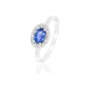Sapphire and diamond lady ring - Be Jewels!