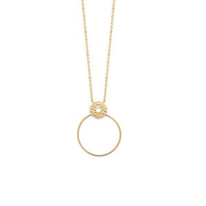 collier fantaisie pour femme circulaire avec détail martelé JESSICA - Bijoux Privés Discovery