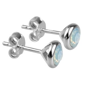 Marylin & Joe - Boucles d'Oreilles pierre de naissance Octobre, Argent 925