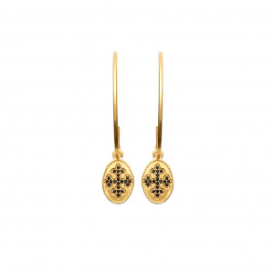 Earrings Creole "Christina" gold plated or silver  - Bijoux Privés Discovery