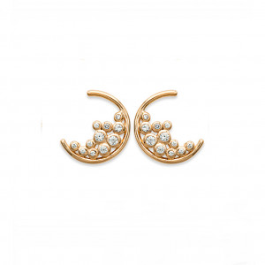 Earrings gold plated or silver "Charlina" - Bijoux Privés Discovery