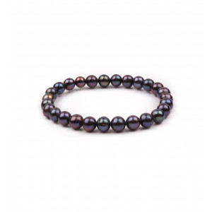 Dark purple pearl bracelet - Tikopia