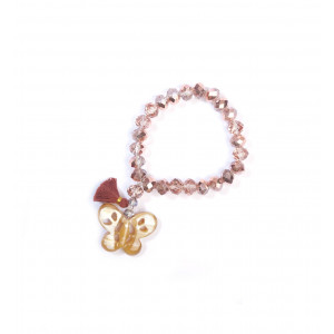 Pink woman bracelet "PaLoma" butterfly - Amarkande