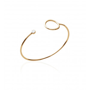 Bangle bracelet "Lena" gold-plated- Bijoux Privés Discovery