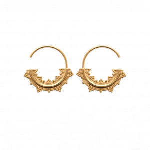 Creole earrings "Ilona" gold plated or silver - Bijoux Privés Discovery