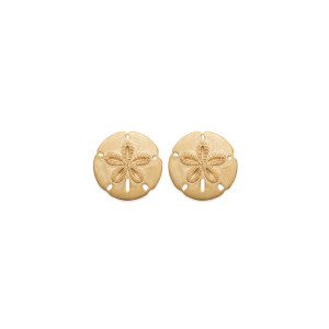 Gold plated 18 carats stud earrings MILA - Bijoux Privés Discovery