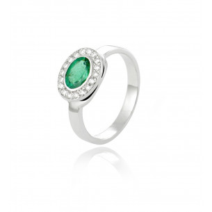 Emerald and diamond ring -Be Jewels 