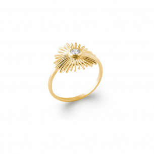 Gold plated ring "Mia" - Bijoux Privés Discovery