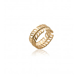 Gold plated ring "Dahlia" - Bijoux Privés Discovery 
