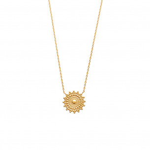 yellow gold or silver plated necklace "India" - Bijoux Privés Discovery