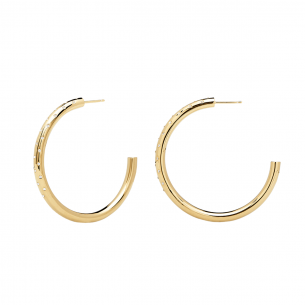 Gold plated or silver hoop earrings "Audrey" - PD Paola