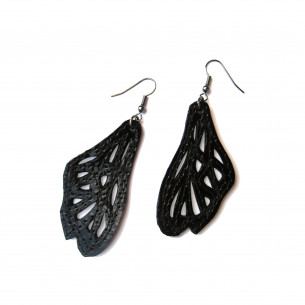 Earrings with leather - Sev Sevad