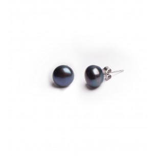 Silver earrings pearl 10 mm - Tikopia