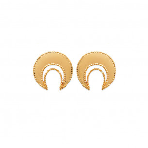 Earrings gold plated or silver "Aluna" - Bijoux Privés Discovery