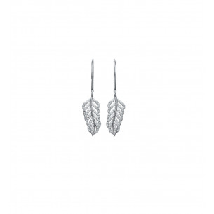 Drop earrings "Palm" in Silver - Lorenzo R