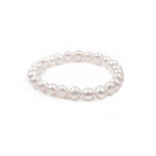 White freshwater pearls bracelet - Tikopia