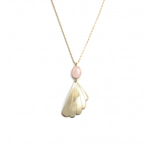 Long necklace and semi-precious stone "Ballerine" - Lily Garden