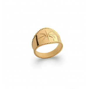 Gold plated ring "Celeste" - Bijoux Privés Discovery