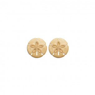 Gold plated 18 carats stud earrings MILA - Bijoux Privés Discovery