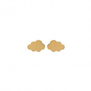 Gold-plated or silver-plated stud earrings "Cloud" - Lorenzo R