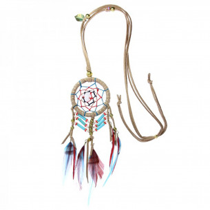 Dream catcher long necklace "Flamenco" - Amarkande