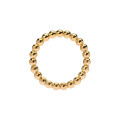 Bague perlée Boule 3 mm, laiton or, taille 49/50