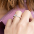 Solitaire en argent avec zircon - Bijoux Prives Discovery