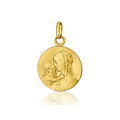 ONEKISS - Médaille Ste Vierge, Or jaune 18k